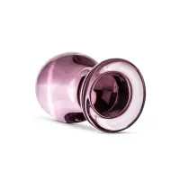 Рожева анальна пробка зі скла Gildo Pink Glass Buttplug No. 27 — Просмотреть изображение 2