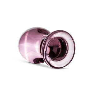 Рожева анальна пробка зі скла Gildo Pink Glass Buttplug No. 27