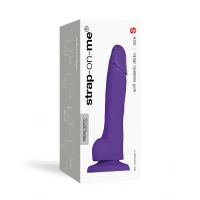 Реалістичний фалоімітатор Strap-On-Me SOFT REALISTIC DILDO Violet - Size S — Переглянути зображення 3