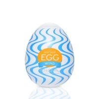 Мастурбатор-яйце Tenga Egg Wind із зиґзаґоподібним рельєфом — Переглянути зображення 1