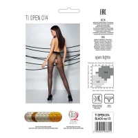 Колготки з відкритим доступом, імітація панчіх Passion TIOPEN 014 3/4 (20 den), black — Переглянути зображення 6
