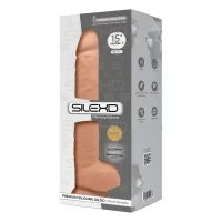 Фалоімітатор SilexD Kingston Flesh (MODEL 15in), двошаровий, силікон+Silexpan, діаметр 7 см — Просмотреть изображение 3
