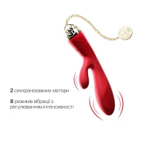 Смартвібратор-кролик Zalo — Rosalie Bright Red — Переглянути зображення 6
