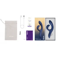 Смарт вібратор-кролик We-Vibe Nova Midnight Blue, ергономічний, регульований кут нахилу стовбура — Переглянути зображення 6