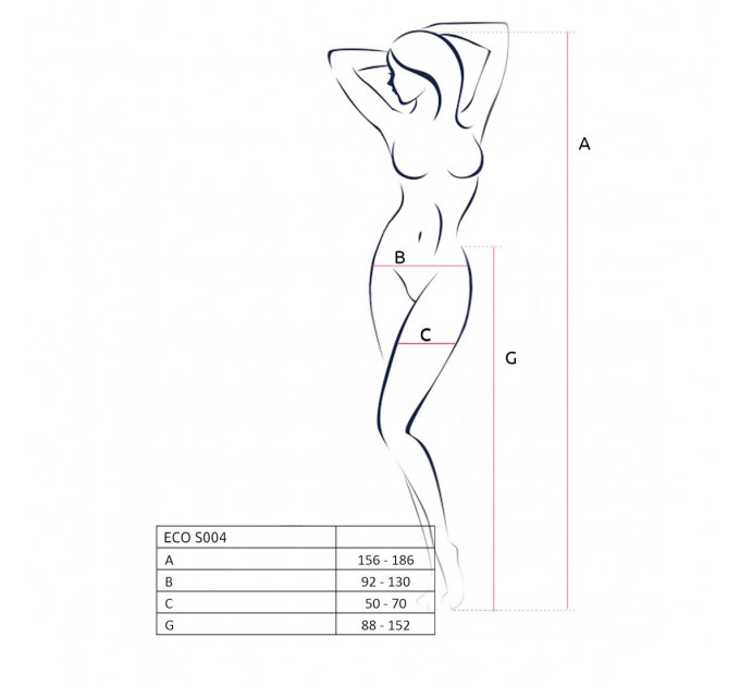 Еротичні колготки-бодістокінг Passion ECO S004 red, закриті трусики, декор, підв’язки