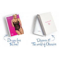 Мереживне боді з доступом 818-TED-1 teddy L/XL, чорне — Переглянути зображення 8