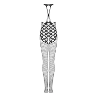 Сітчастий бодістокінг з імітацією боді Obsessive Bodystocking G332 S/M/L, black, з доступом — Переглянути зображення 6