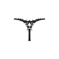 Прозорі стрінги із мереживом Obsessive Celia Noir thong M/L