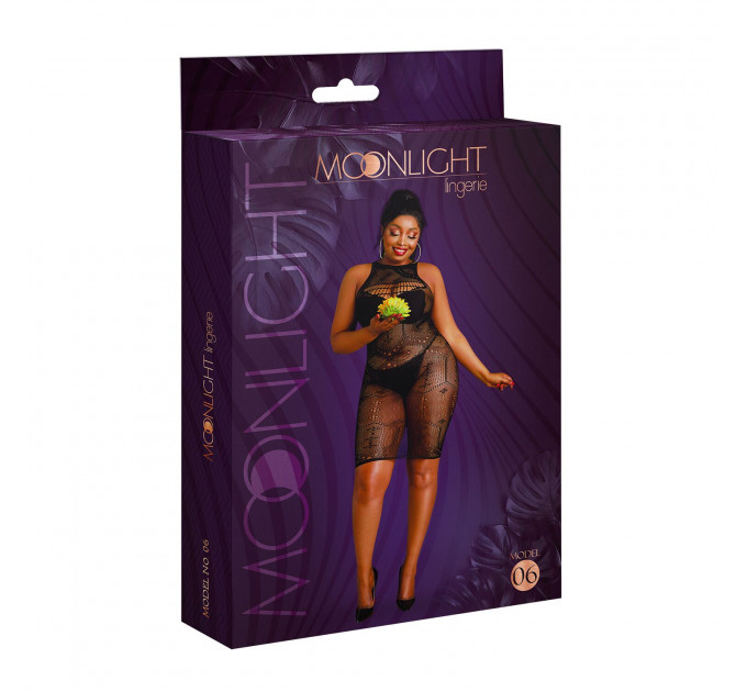 Сукня-бодістокінг Moonlight Plus Model 06 XL-XXXL Black