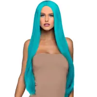 Перука Leg Avenue 33″ Long straight center part wig turquoise — Переглянути зображення 1