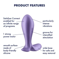 Анальна смарт-пробка з вібрацією Satisfyer Intensity Plug Purple — Переглянути зображення 10