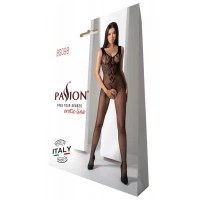 Бодістокінг з крилами Passion BS098 One Size, black, середня сітка, відкритий доступ — Переглянути зображення 10