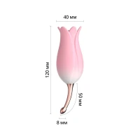 Ультразвуковий вібратор для клітора Otouch Bloom Ultrasonic Clitoris, 2 дод. насадки — Просмотреть изображение 2
