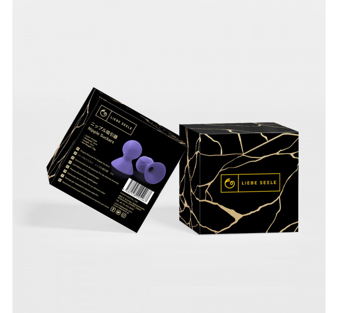 Присоски для сосків Liebe Seele Nipple Suckers Purple, силікон