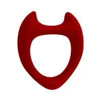 Ерекційне кільце Wooomy Toro L Red — Переглянути зображення 1