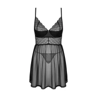 Еротичний комплект Obsessive Chemeris babydoll &amp; thong M/L, пеньюар та стрінги — Переглянути зображення 3