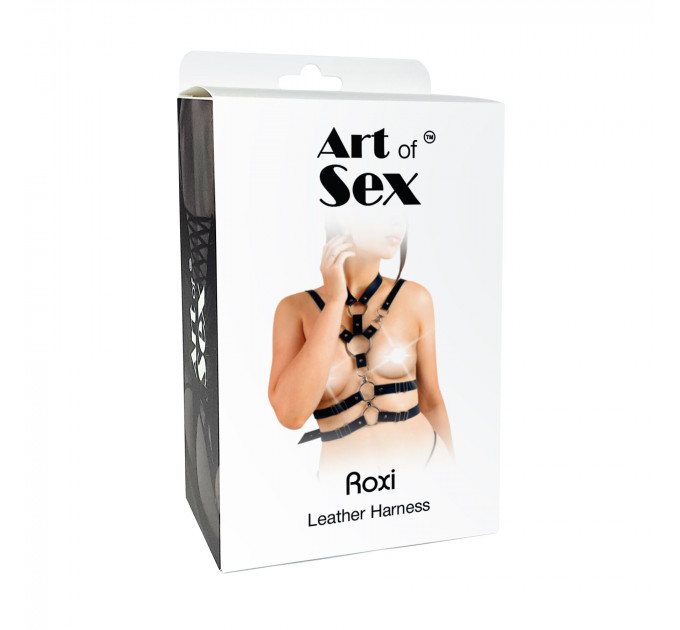 Сексуальна портупея жіноча Art of Sex - Roxi, розмір XS-2XL, колір чорний