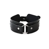 БДСМ-нашийник з кільцем Art of Sex - Martina Collar with ring, натуральна шкіра,  колір чорний — Просмотреть изображение 2