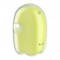 Вакуумний кліторальний стимулятор з вібрацією Satisfyer Glowing Ghost Yellow, світиться в темряві — Переглянути зображення 4