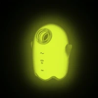 Вакуумний кліторальний стимулятор з вібрацією Satisfyer Glowing Ghost Yellow, світиться в темряві — Переглянути зображення 6