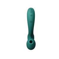 Вибратор-пульсатор с вакуумной насадкой Zalo – Talis G-Spot PulseWave Vibrator Turquoise Green