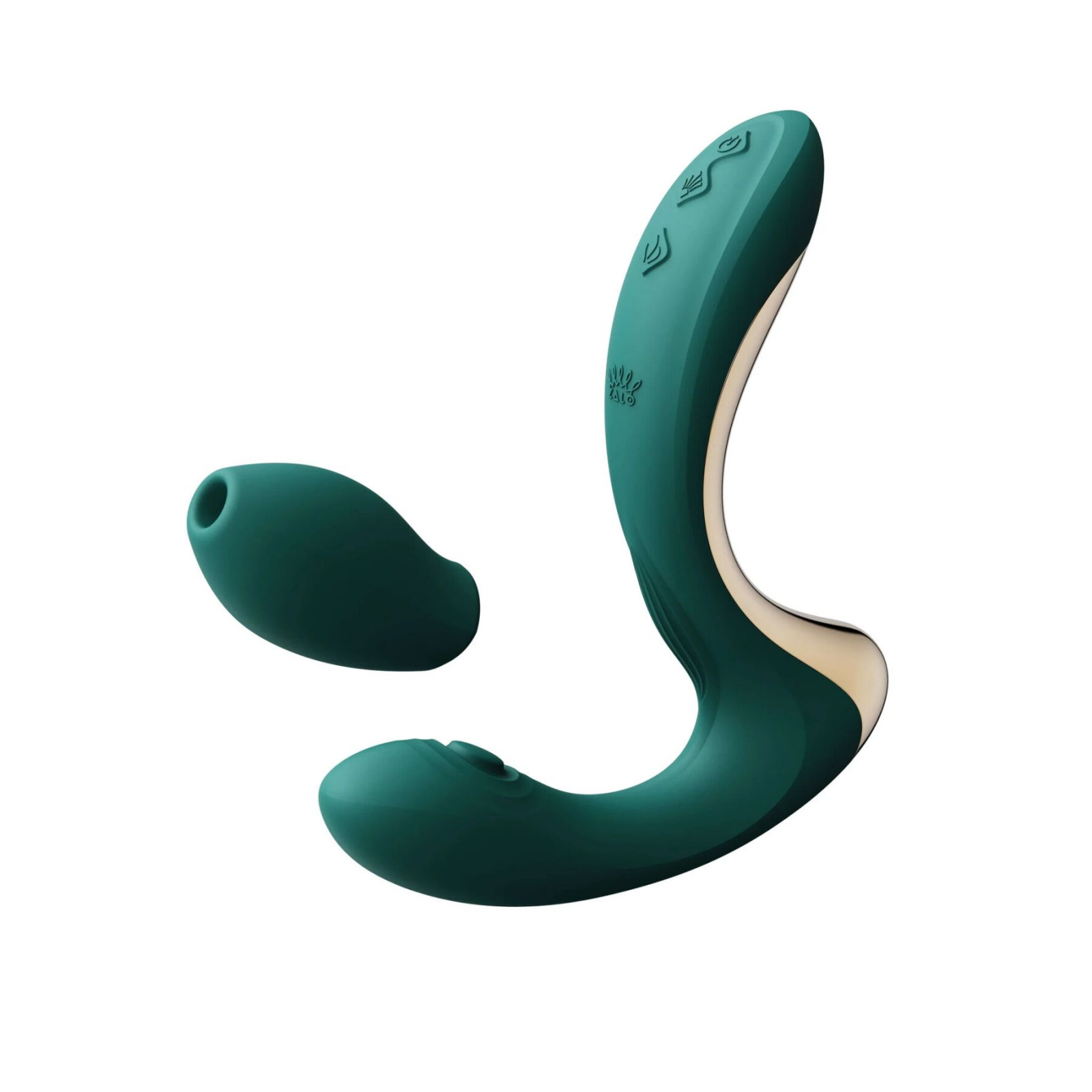 Вибратор-пульсатор с вакуумной насадкой Zalo – Talis G-Spot PulseWave Vibrator Turquoise Green