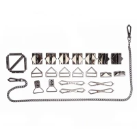 БДСМ-набір LOCKINK Bondage &amp; Restraint Set, чорний, натуральна шкіра, фіксатори, маска, кляп — Переглянути зображення 3