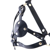 Портупея на грудь LOCKINK SEVANDA Queen Chest Harness with Removable Bra, чорна, зі знімними пестис — Переглянути зображення 5