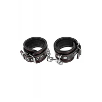 Наручники Fetish Tentation Premium Patent Leather Handcuffs, знімний ланцюжок — Переглянути зображення 1