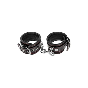 Наручники Fetish Tentation Premium Patent Leather Handcuffs, знімний ланцюжок