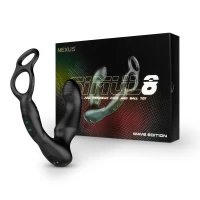 Стимулятор простати Nexus SIMUL8 Wave Edition з ерекційним кільцем, вібрація + манливий рух стовбура — Переглянути зображення 6