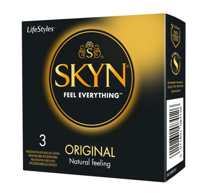 Безлатексні преміум-презервативи SKYN Original 3 шт