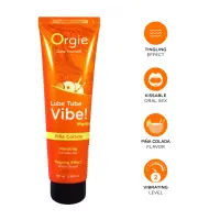 Вібролубрикант Orgie Lube Tube Vibe! Pina Colada 100 мл — Переглянути зображення 4