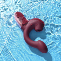 Смарт-вибратор Magic Motion Ponder Red, двойная стимуляция, виброяйцо+язычок для клитора — Просмотреть изображение 10