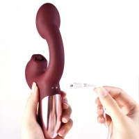 Смарт-вібратор Magic Motion Ponder Red, подвійна стимуляція, віброяйце+язичок для клітора — Просмотреть изображение 4