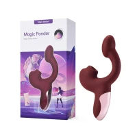 Смарт-вібратор Magic Motion Ponder Red, подвійна стимуляція, віброяйце+язичок для клітора — Просмотреть изображение 6