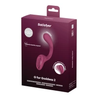 Вагінально-кліторальний вібратор Satisfyer G for Goddess 2 Wine Red, 2 мотори — Переглянути зображення 5