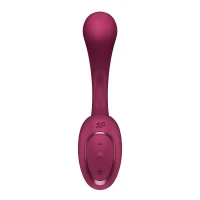 Вагінально-кліторальний вібратор Satisfyer G for Goddess 2 Wine Red, 2 мотори — Переглянути зображення 3