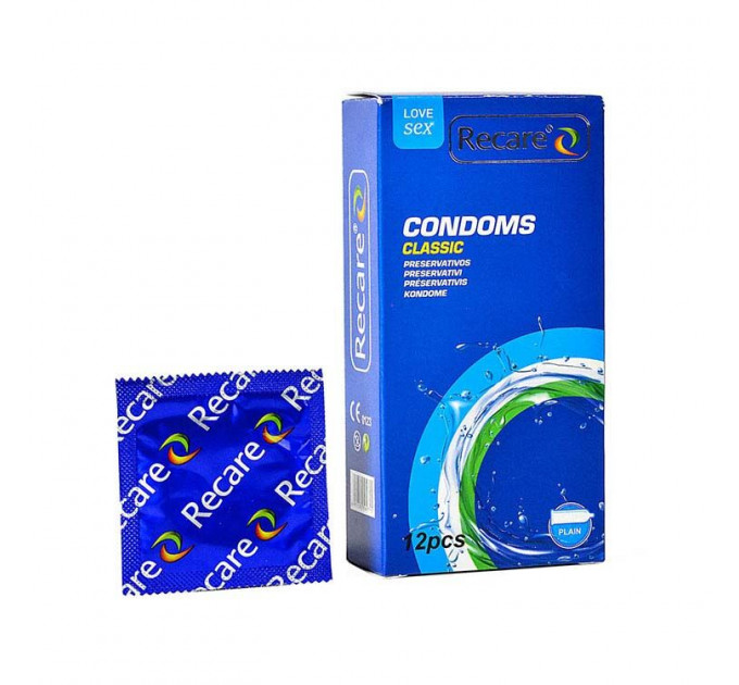 Презервативи Recare Classic Condoms 12 шт, класичні