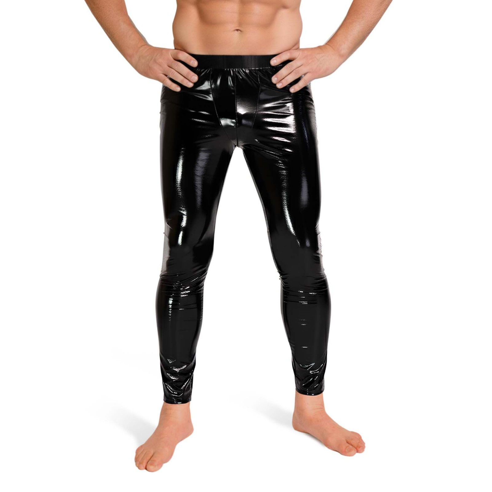 Лаковані чоловічі легінси Art of Sex - Matthias, колір чорний, розмір M