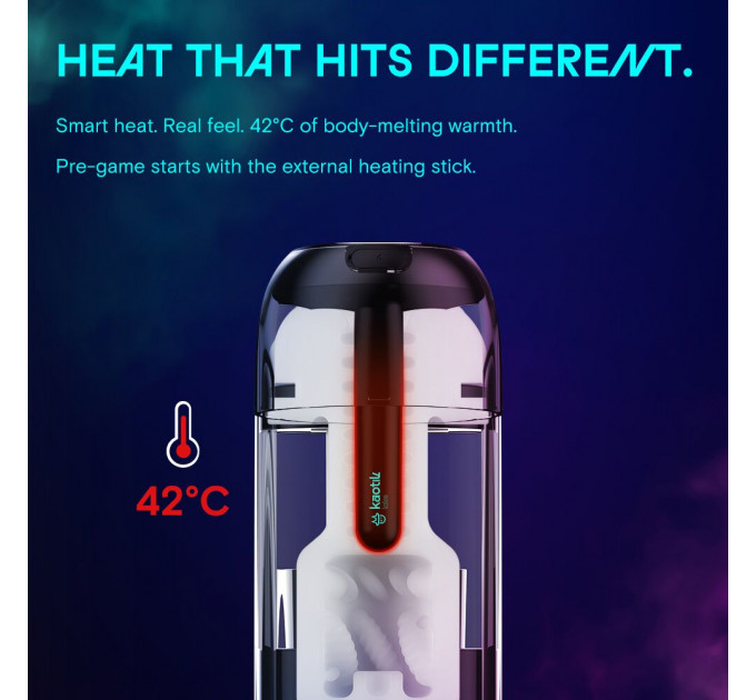 Смарт-мастурбатор Kaotik Labs The Cocoon, режим edging, пульсації, підігрів до 42 °C