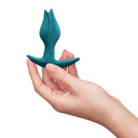 Анальна пробка Fun Factory BOOTIE FEM Bottle Green, у вигляді бутона, діаметр 2,9 см, тонкий обмежувач — Переглянути зображення 5