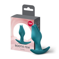 Анальна пробка Fun Factory BOOTIE FEM Bottle Green, у вигляді бутона, діаметр 2,9 см, тонкий обмежувач — Переглянути зображення 6