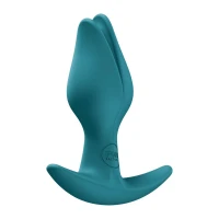 Анальна пробка Fun Factory BOOTIE FEM Bottle Green, у вигляді бутона, діаметр 2,9 см, тонкий обмежувач — Переглянути зображення 2