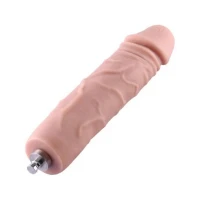 Силіконовий фалоімітатор для секс-машин Hismith 7&quot; Silicone Dildo, система KlicLok — Переглянути зображення 1