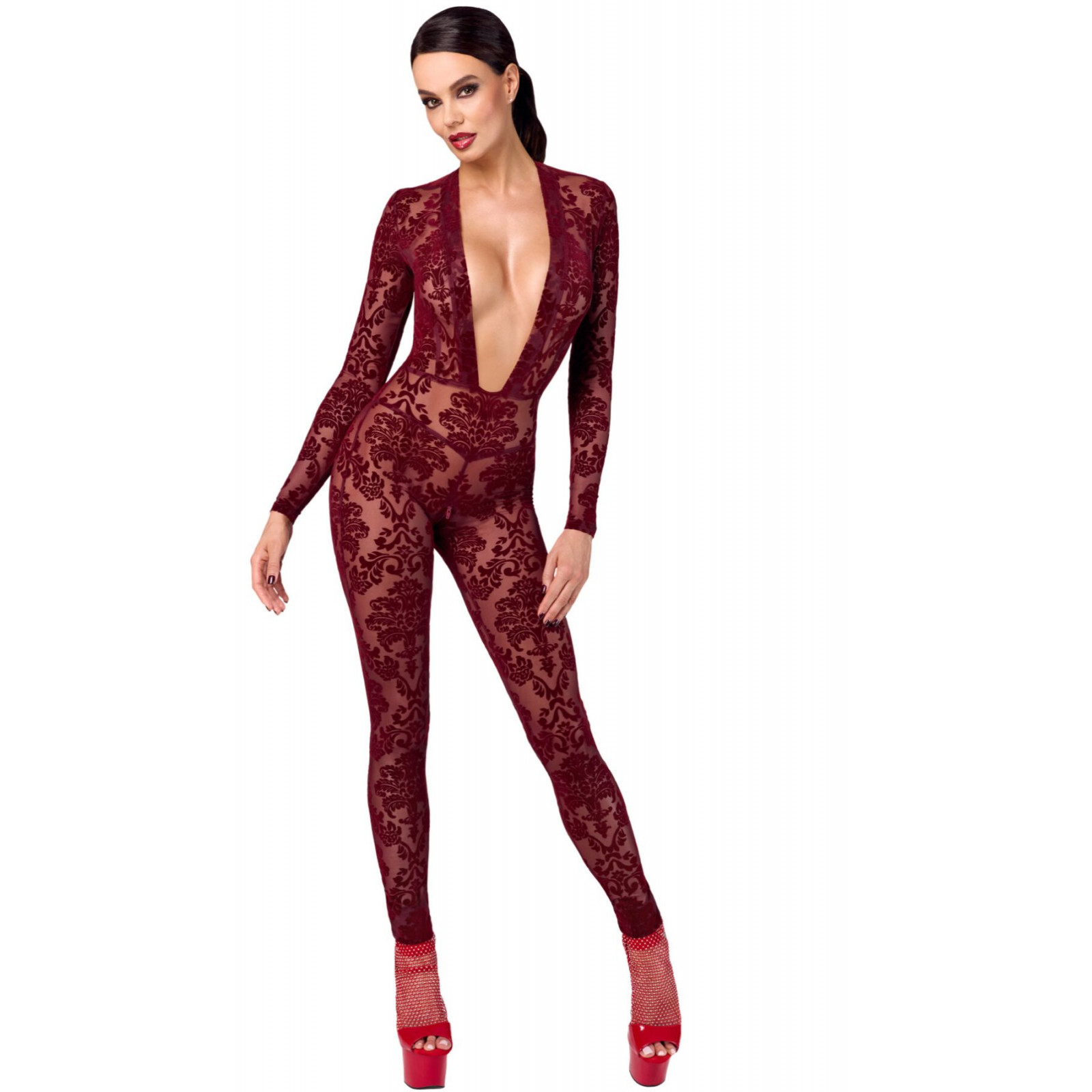 Бодістокінг Noir Handmade F382 Kink Royal Catsuit S