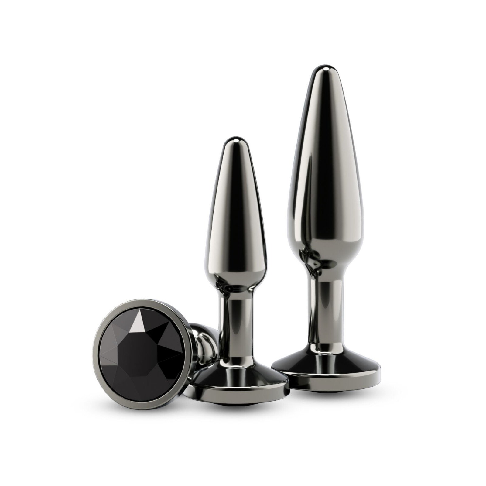 Набор анальных пробок NS Novelties Rear Assets - Tapered Trainer Kit - Gunmetal - Black