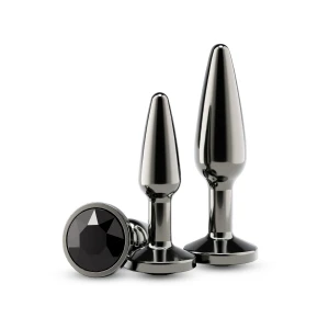Набір анальних пробок NS Novelties Rear Assets - Tapered Trainer Kit - Gunmetal - Black