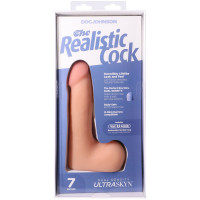 Фаллоимитатор Doc Johnson The Realistic Cock ULTRASKYN - 7 Inch with Balls Vanilla — Просмотреть изображение 10