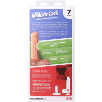 Фаллоимитатор Doc Johnson The Realistic Cock ULTRASKYN - 7 Inch with Balls Vanilla — Просмотреть изображение 11